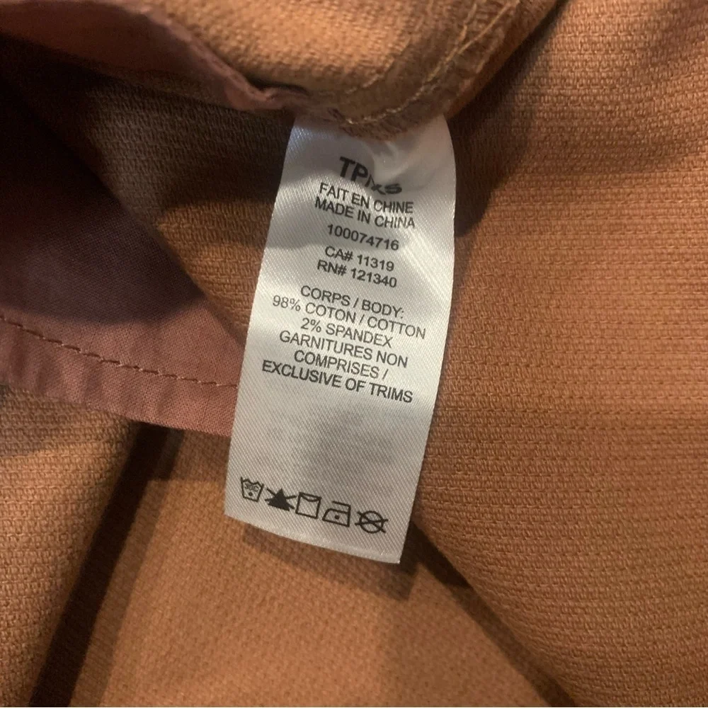 Garage low rise corduroy belted mini skirt brown xsmall